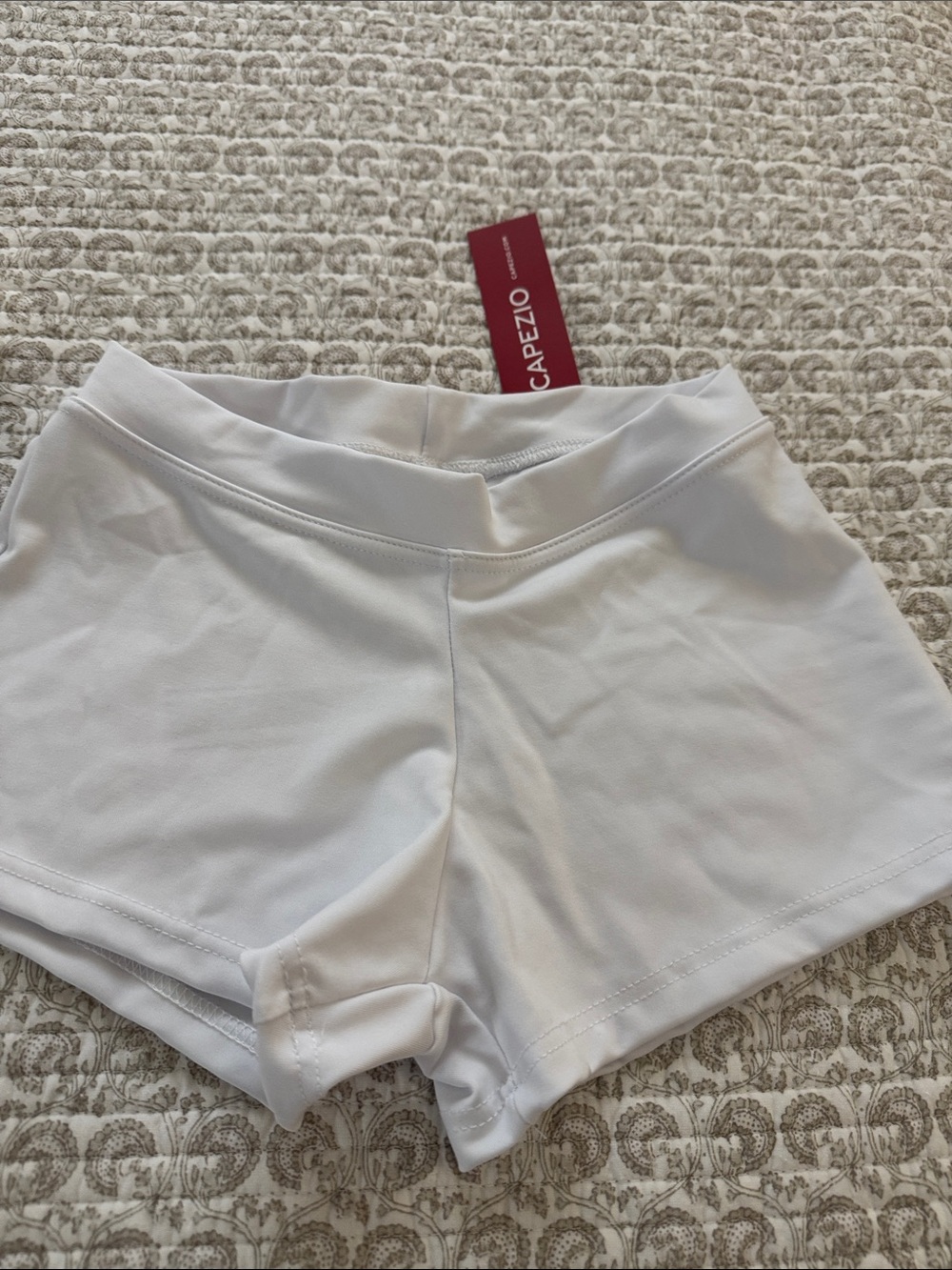 Capezio White Women's Bike/Dance Shorts